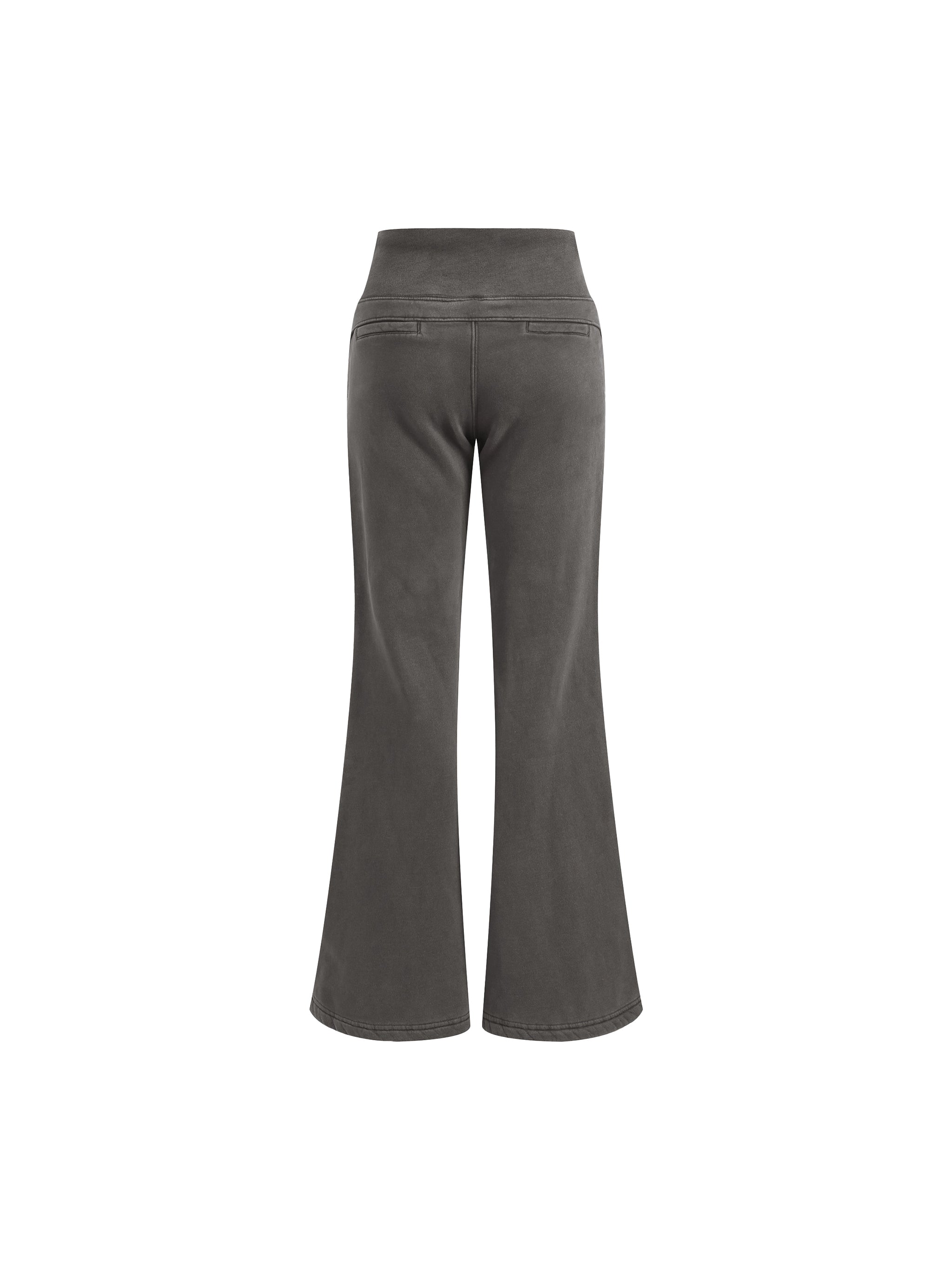 Vintage Washed Flared Fleece Pants
